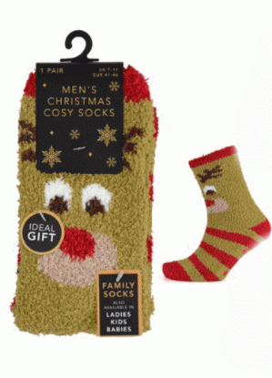 Ladies Christmas Cosy Socks
